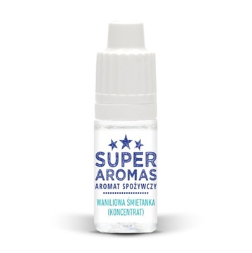 SUPER AROMAS харчовий ароматизатор ванільний крем (концентрат) 10 мл