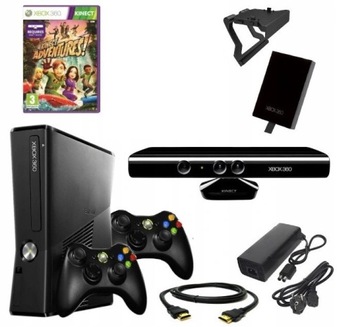 XBOX 360 Slim 250GB KINECT 2XPAD + игры