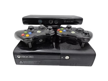 КОНСОЛЬ MICROSOFT XBOX 360 E 500GB + 2 ПЕДА + KINECT