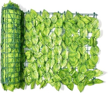 Искусственная живая изгородь плющ зеленая стена 0. 5x1m забор украшение