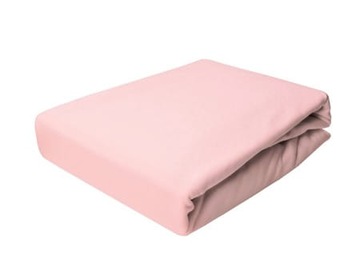 Простыня Jeresey с эластичной лентой порошковый розовый 180x200