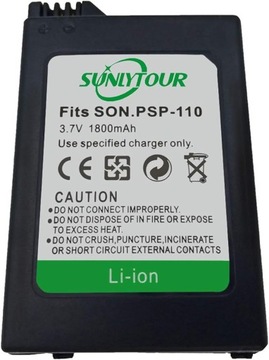 Змінний акумулятор для Playstation PSP серії 1000 SUNLYTOUR PSP-110