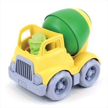 Автомобиль бетономешалка желто-зеленый Auto Green Toys