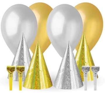 Набор украшений карнавальный бал золото-серебро канун Нового года