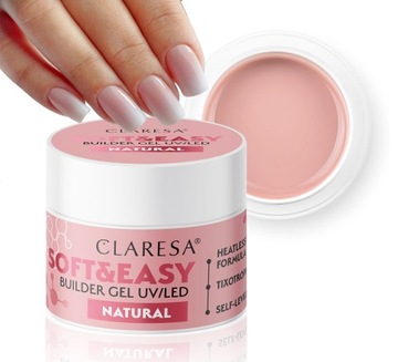 CLARESA SOFT & EASY СТРОИТЕЛЬНЫЙ ГЕЛЬ NATURAL 45G