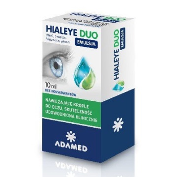 Hialeye Duo увлажняющие глазные капли 10 мл