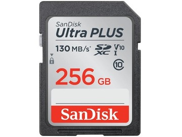 Карта памяти SanDisk Ultra PLUS 256GB U1 V10 SDXC