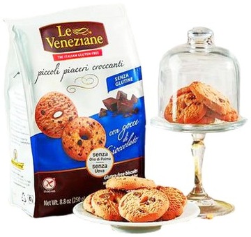 Италия безглютеновое печенье с шоколадной крошкой 250 г Le Veneziane