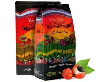 Yerba Mate mate GREEN El Pajaro Guarana олово