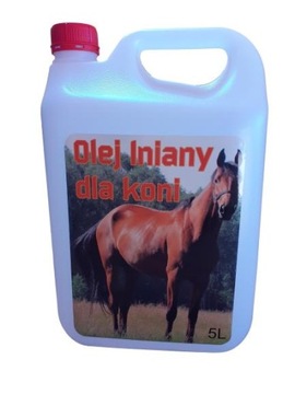 Лляна олія для коней 5л корм для тварин