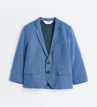 H & M синий пиджак структурная ткань 98