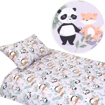 Постельные принадлежности 100x160 см для ребенка панда лиса 100% хлопок
