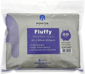 Monster Shine Fluffy Dryer рушник для сушіння лаку 450 gsm 60x90 см