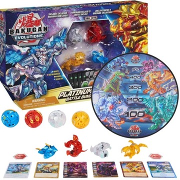 BAKUGAN EVOLUTIONS НАБІР ПЛАТИНОВІ ФІГУРКИ + КИЛИМОК