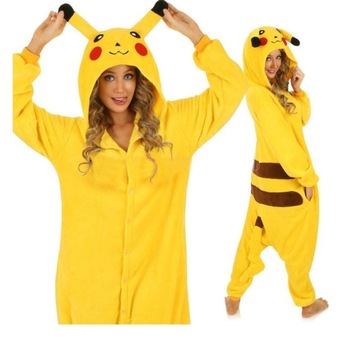 КОСТЮМ ПИКАЧУ ПИЖАМЫ КОСТЮМЫ КОМБИНЕЗОН ONESIE М