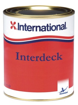 Антискользящая краска INTERDECK белая 750 мл 53291