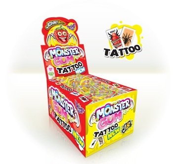 Johny Bee MONSTER Gum Tatoo 200шт гума