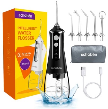 Schoben Dental Oral Irrigator Water Flosser Pick for Teeth Cleaner Thread