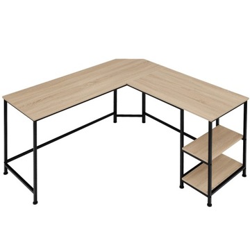 Кутовий стіл Tectake Hamilton 138 x 138 x 75,5 см дуб сонома