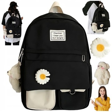 Шкільний рюкзак для підлітків кольору великий A4 модний молодіжний шкільний рюкзак