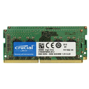 CRUCIAL DDR4 18GB (8GB x 2) 3200 PC4-25600 ноутбук Memory RAM SODIMM 260-PIN