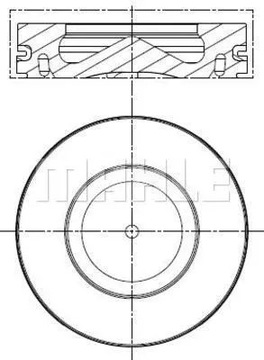 Поршень 081PI00100000 / MAH MAHLE KNECHT Mahle 081 PI 00100 000 поршень
