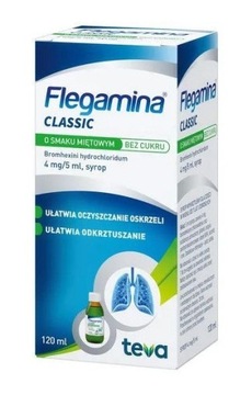 Флегамин без сахара 4 мг/5 мл, 120 мл