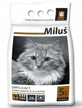 Milus Economic 5L дешевый бентонитовый наполнитель для кошачьего туалета
