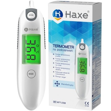 HAXE безконтактний термометр для чола вуха 7в1 медичний