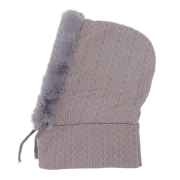 Женская зимняя шапка интегрированная термальная