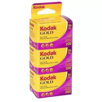 Kodak Gold 200/36 x 3 цветная пленка для камеры