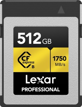 Lexar CFexpress Type B Pro Gold R1750 / W1000 512GB