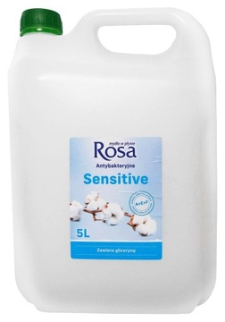 Жидкое антибактериальное мыло ROSA Sensitive 5л белое