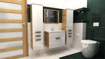 Набор мебели для ванной комнаты loretto B с зеркалом