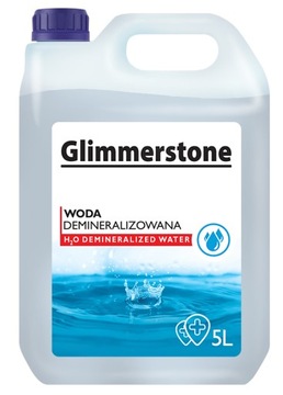 ДИСТИЛЬОВАНА ДЕМІНЕРАЛІЗОВАНА ВОДА GLIMMERSTONE 5L