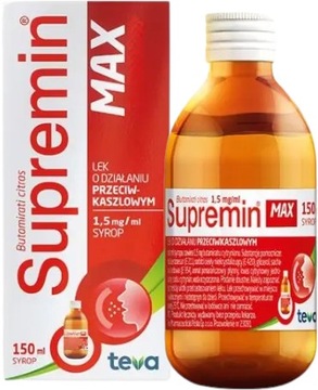 Supremin Max сироп від кашлю 1,5 мг/мл 150 мл