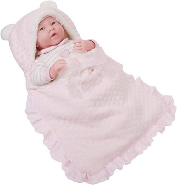 Спальний мішок для ляльки-тепла постільна білизна, рожевий-для коляски-Berenguer 81480