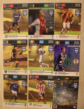 КАРТЫ PANINI FIFA 365-НАБОР ИЗ 9 ШТУК-РЕЖЕ (1)