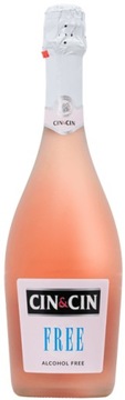 БЕЗАЛКОГОЛЬНОЕ ШАМПАНСКОЕ CIN CIN ROSE FREE СЛАДКОЕ ВИНО 750ML