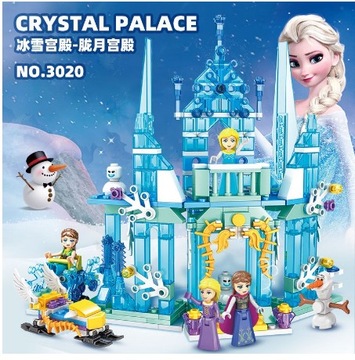 Строительные Блоки Frozen Хрустальный Дворец Эльза Анна