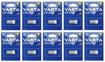 Литиевая батарея VARTA CR123A Lr123 Lithium 10 шт