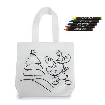 Детский рождественский набор для раскрашивания 5 меловых сумок для Санта-Клауса
