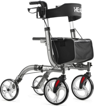 Прогулочная коляска для пожилых людей на колесах алюминиевая складная сетка HEAO