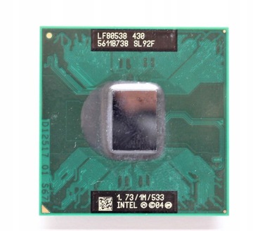 Процессор Intel CELERON M 430 SL92F 1,73 ГГц GW 6MSC