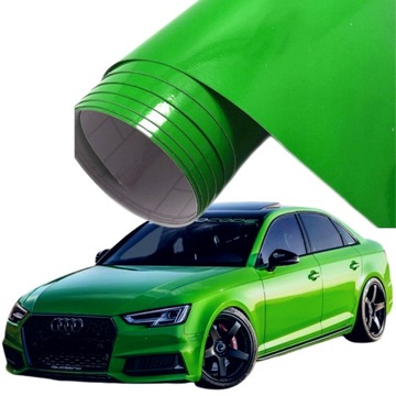 Пленка для облицовки автомобиля зеленый блеск HQ 100 см