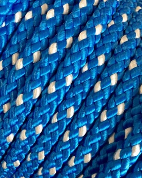 Морський канат плетений фі 10мм швартування якір / синій