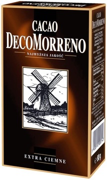 DecoMorreno какао Екстра Темний картонна коробка 80г