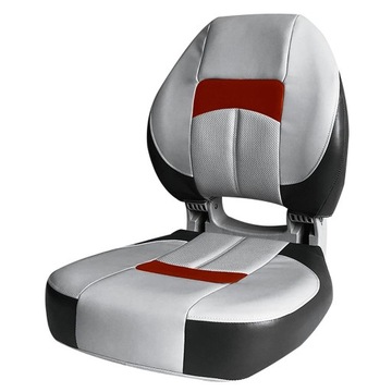 Рулевое сиденье для лодки Fish Pro 2 серый графит Красный