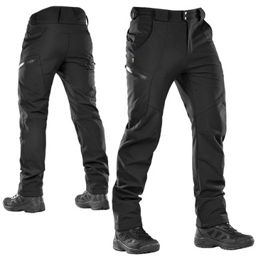 Тактические брюки-карго M-TAC SOFTSHELL WINTER Trekking Black L