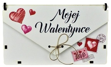 День Святого Валентина конверт з визнанням для подарунка Персоналізація кулон безкоштовно